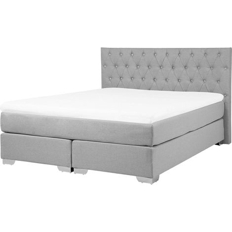 Divan Bed Fabric DUCHESS 160 x 200 cm (EU King Size) Light Grey
