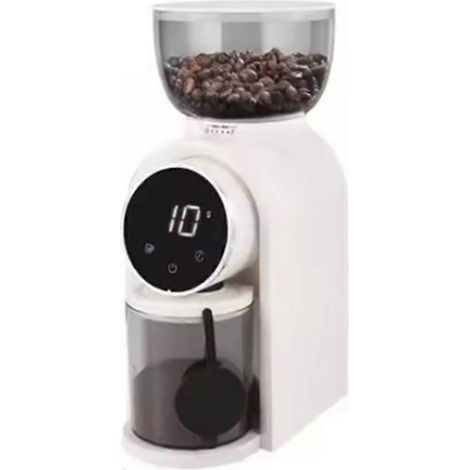 Moulin à café électrique automatique à meules avec compartiment à grains visible pour expresso et café américain. Prise américaine. (1/5)