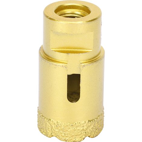 Foret carotte diamanté brasé M14 32mm pour ouverture dans marbre et béton - outil de perçage à sec (1/5)
