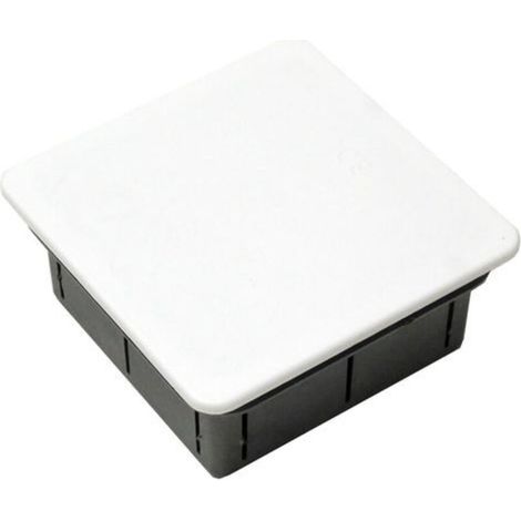 Caja empotrada de registro eléctrico cuadrada 100x100x52mm (1/3)