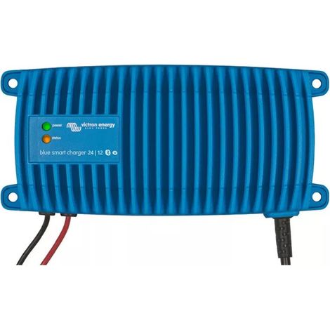 Victron Blue Power IP67, Cargador de Baterías 24V 12A con Protección Total contra Agua y Polvo, Azu