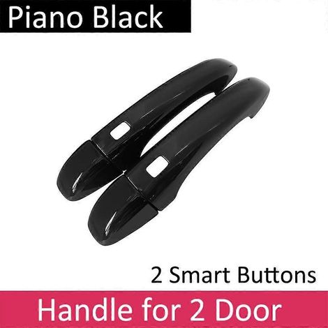 Poignée de porte extérieure noire pour Renault Clio Lutecia V MK5 BF 2019-2022 - Accessoires auto - Autocollants - 2 boutons intelligents (1/5)