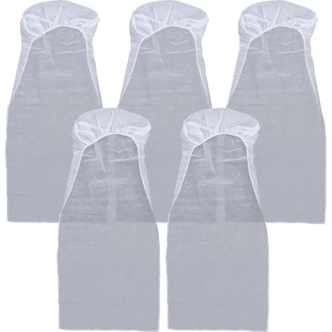 Lot De 5 Housses De Siège Jetables Non Tissées Protection Hygiénique pour Siège De Voiture Avion 51.57X22.05In Léger Anti-Poussière Transport Public (1/5)