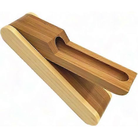 Faltbares, staubdichtes Federmäppchen – Bambus und Kunststoff, 16 x 5 x 2,4 cm, für Büro und Zuhause, 1 Stück (1/3)