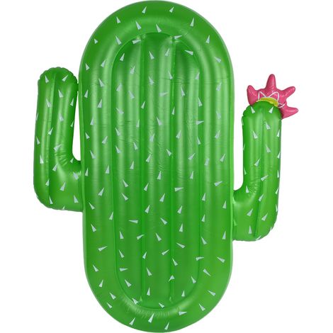 Flotteur Cactus Gonflable pour Piscine, Matelas Flottant PVC pour Détente Extérieure