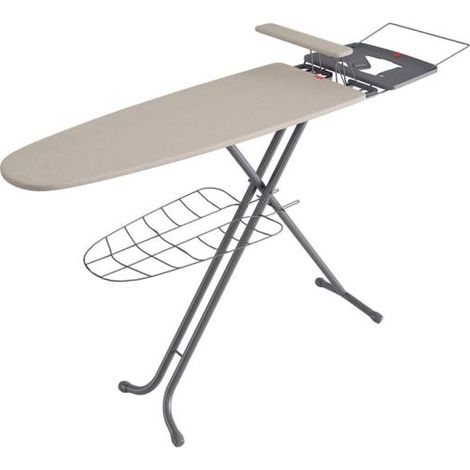Rayen Tabla de planchar Gama Premium Funda con muletón Tabla de planchas con bandeja para la ropa Plancha-mangas integrado Dimensiones: 120,5 x 41 cm (1/4)