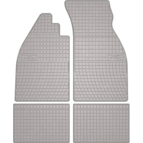 Alfombrillas de goma para coche: Volkswagen Beetle fastback, cabrio (1938-2003) - color gris a juego. (1/5)