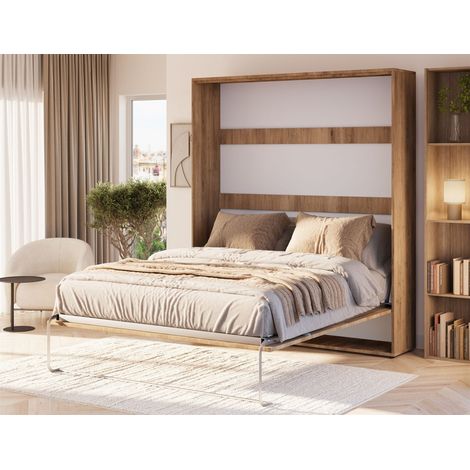 Wandklappbett Schrankbett GRITT 160x200cm Farbe Artisan ohne Matratze (1/5)