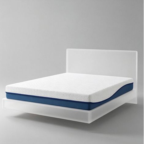 Colchón de espuma viscoelástica con gel y té verde 90 x 190 x 20 cm MODENUIT (1/4)