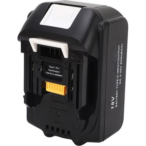 18V 5,0Ah Lithium-Ionen-Akku mit LED-Anzeige und USB-C-Anschluss, kompatibel mit BL1830, BL1840, BL1850 und BL1860, Schnellladefunktion (1/5)