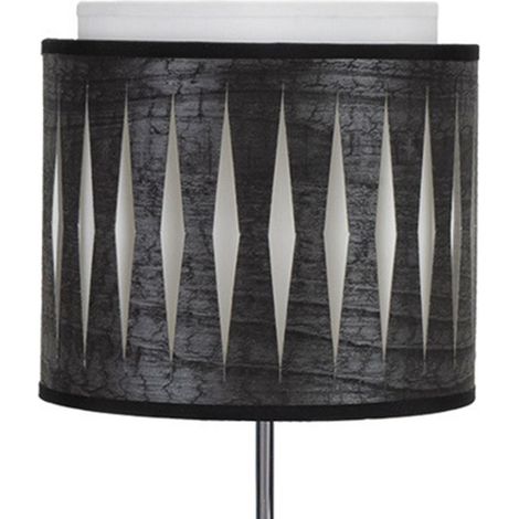 Sobremesa Alexandra 1xe14 Cromo/madera Negra 42x17x17 Cm (1/2)