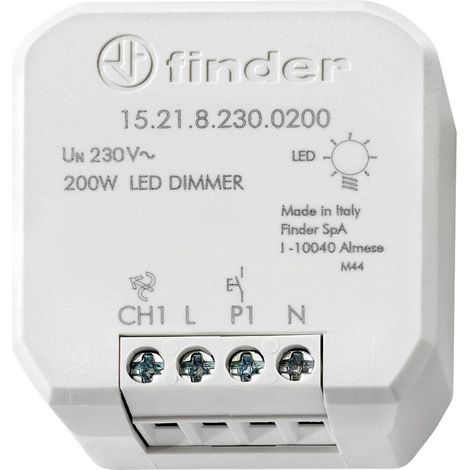 Finder Regulador Electrónico 200 W LED gris claro