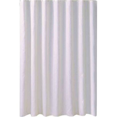 Rideau de Douche Imperméable et Antibactérien 240x200 cm - Lavable en Machine avec Crochets Inclus, Décoration Salle de Bain