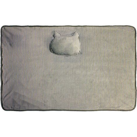 Couverture chauffante USB pour genoux (11572cm) Chauffe-pieds chauffant en flanelle Chauffe-corps Châle Couverture électrique, (gris)