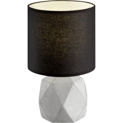 Trio Lighting Lámpara de Sobremesa Cemento y Negra Pike (1/2)