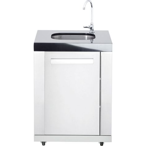 Allgrill Top-Line modulare Outdoorküche Edelstahl Modul 8 Anbau-Waschbecken (1/2)