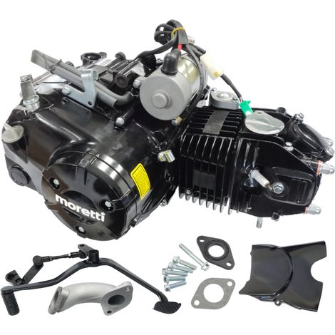 Moteur Moretti 157FMJ à plat, 150 cm³, 4 temps, boîte manuelle 4 vitesses, noir, avec démarreur (1/5)
