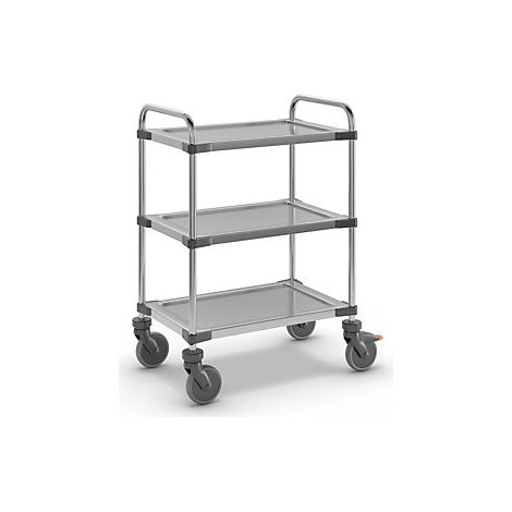 Certeo  Carrello a ripiani in acciaio inox VARITHEK SERVO+ 