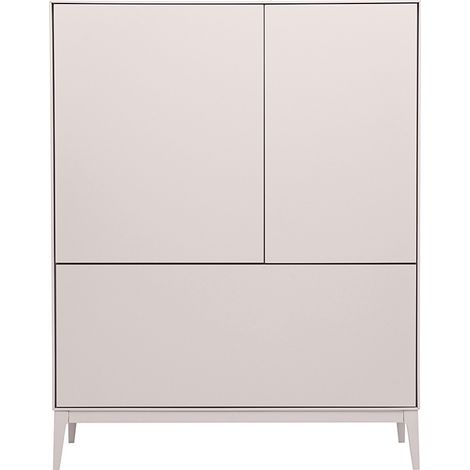 Buffet alto beige 2 porte 1 cassetto L90 cm GRAY