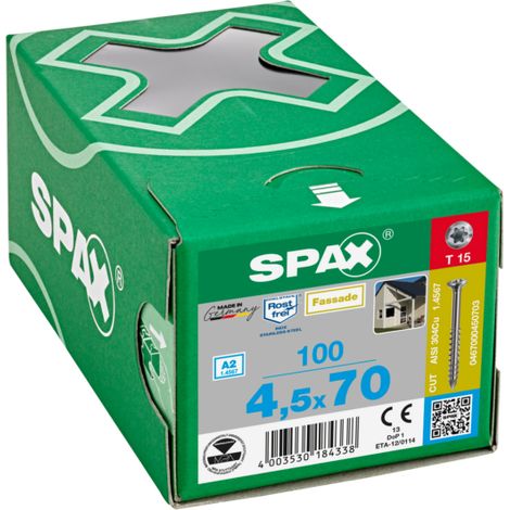 SPAX LiKo T-STAR + 45x 70/42 A2 tornillo kl. Kopf HP (por 100)