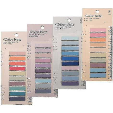800 étiquettes adhésives pour annotations de livres notes autocollantes inscriptibles avec règles pour marquer les pages et organiser les documents Morandi Color. (1/5)