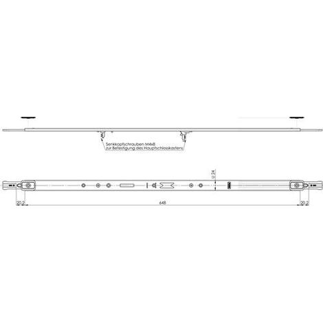 Conexión frontal multisafe 855R perfil U 24mm largo 648mm (1/2)