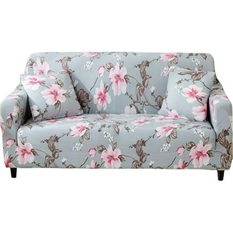 Housse de canapé élastique 1/2/3/4 placesmotif floral extensible 1/2 3/4 (1/5)