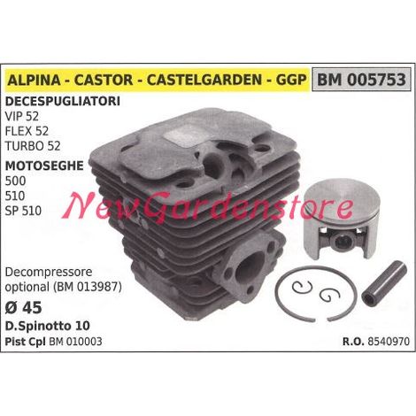 Cilindro pistone segmenti ALPINA motore motosega 500 510 SP510 005753