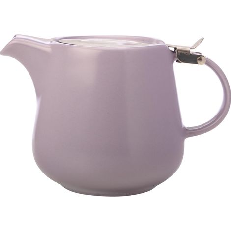Théière JeiibrZui - 1200 ml - 1 pièce - Lavande - Porcelaine avec filtre - Vaisselle moderne pour un usage quotidien (1/4)