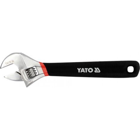 Yato, modello YT-21653, Chiave regolabile, strumento professionale per regolazioni di precisione, acciaio robusto, impugnatura ergonomica, ideale per lavori idraulici e meccanici.