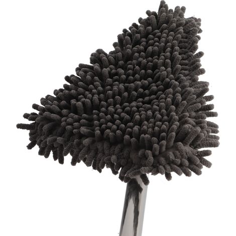 Serpillière murale ergonomique en fibre avec manche réglable et design triangulaire pour nettoyer peintures et plafonds (1/5)