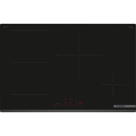 Placa de cocina Bosch Serie 6 PVS83KHC1Z Negro Integrable 80 cm Placa de inducción 4 Placa(s)