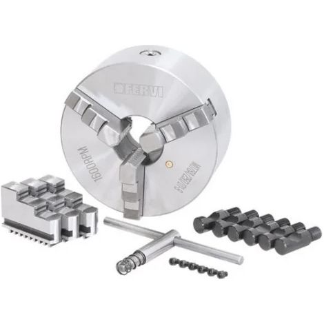 Fervi M078A/250/D1-8 Mandrin de précision Camlock à 3+3 mors