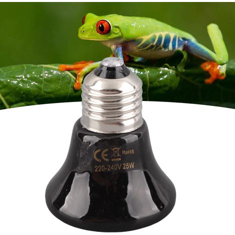 Keramik-Wärmelampe für Reptilien – Mini-Wärmelampe für Amphibien – Infrarot für Terrarien – 220–240 V, E27