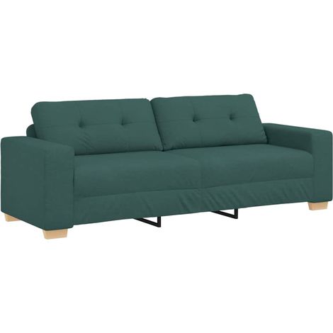 Canapé deux places，Sofa pour Salon，Banquette avec coussin Vert foncé tissu CFW769963 (1/5)