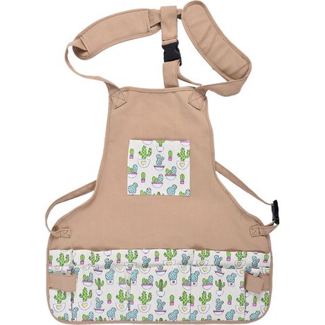 Tablier De Jardinage - Toile Résistante - Poches Multiples - Ajustable En Taille - Pour Homme Et Femme - 1 Pièce (1/5)