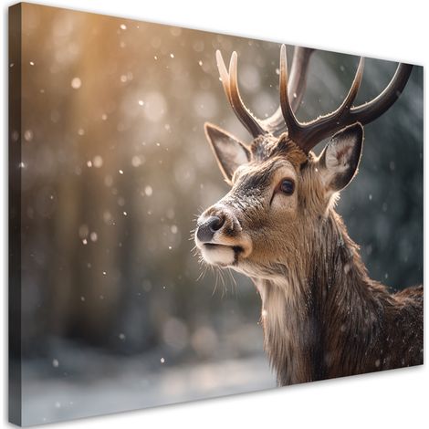 Tableau sur toile Cerf abstrait 90x60 (1/5)