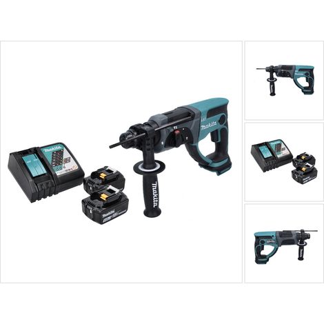 Makita DHR 202 RT Akku Kombihammer 18 V 2,0 J SDS Plus + 2x Akku 5,0 Ah + Ladegerät