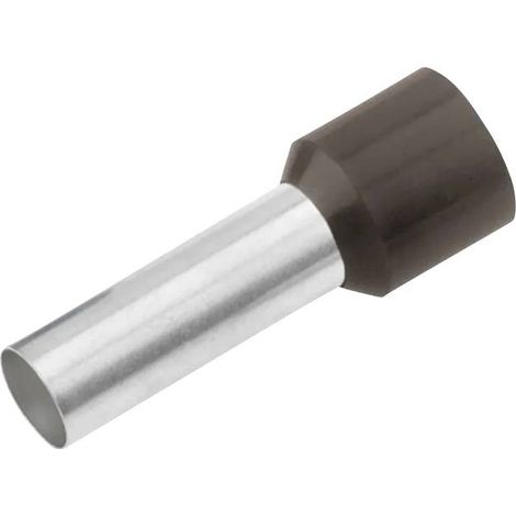 Cimco 187012 Embout simple d'extrémité de câble 1.5 mm² partiellement isolé noir 100 pc(s)