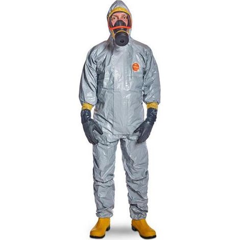 Combinaison de protection chimique Tychem® 6000 F – Taille Gr.XL – 100 % étanche aux particules et liquides – Protection contre agents biologiques – Dupont (1/7)
