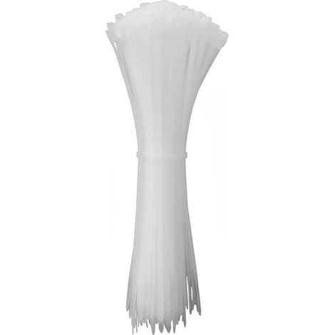 Quadrios 24CA345 24CA345 Serre-câble 500 mm 5.1 mm blanc stabilisé aux UV 100 pc(s) Y857963