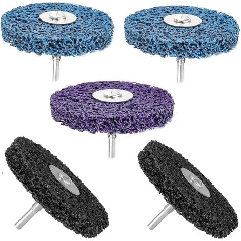 disque 100mm, 5 pièces CBS disque de nettoyage abrasif pour meuleuse d'angle, décapage peinture, rouille et soudure (1/5)
