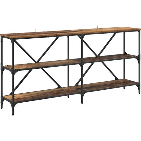 Table console Bois Ancien 160 x 30 x 75 cm Bois d'ingénierie CFW110725 (1/5)