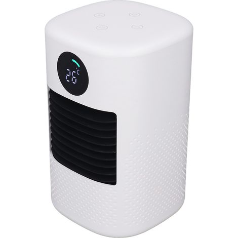 Mini radiateur électrique portable, blanc, affichage LED, radiateur céramique PTC de bureau, pour la maison, la chambre ou le bureau, prise européenne standard, 220 V