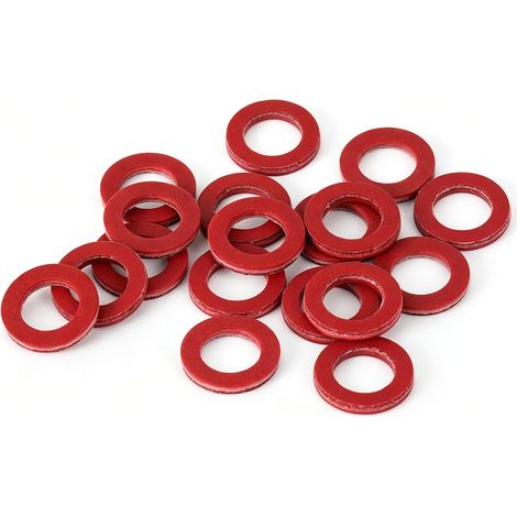 20pcs Joints Bouchon Vidange Unité Inférieure pour Yamaha Moteur Hors-Bord 4 Temps, Joint Torique Rondelle Bouchon Vidange Boîte d'Engrenage Hors-Bord pour 90430-08020-00 & 90430-08003-00 (1/5)