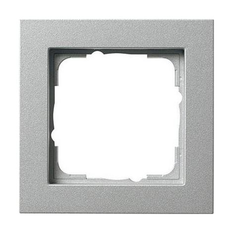 Gira Marco embellecedor 1f Gira E2 F Alu [021125], 0211 25