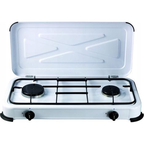 Cuisinière Amica bg02rm 2 brûleurs portable acier émaillé (1/3)
