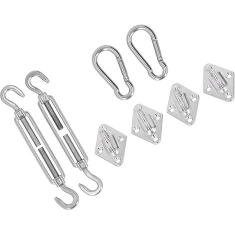 Kit de Fixation pour Voile d'Ombre, Crochets d'Installation pour Auvent Carré et Rectangulaire, 5mm (1/5)