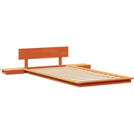 Lit simple,Lit adulte,Cadre de lit Marron 90 x 200 cm bois CFW2714351 (1/5)