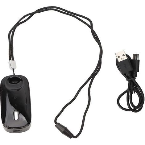 Portable sur soi air necklace rechargeable mini basse noise purificateur air voyage size ion négatif air noir (1/5)